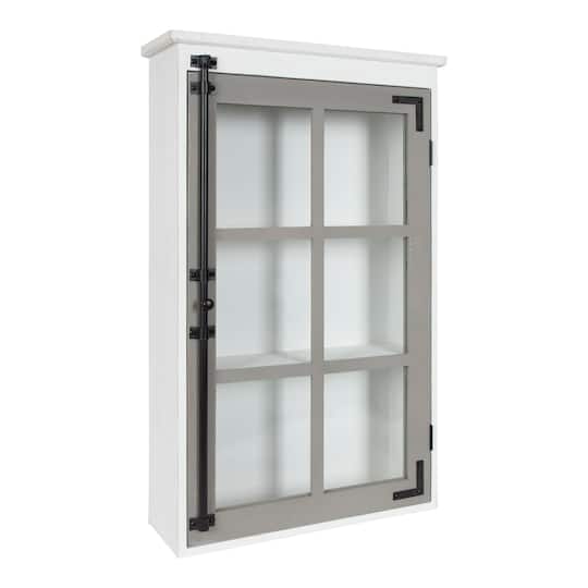Hutchins Decorative One Door Wood Wall Cabinet